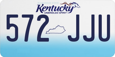 KY license plate 572JJU