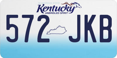 KY license plate 572JKB