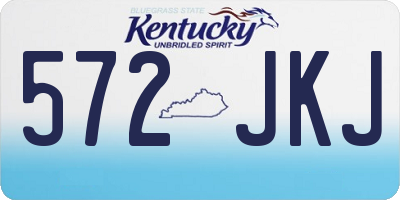 KY license plate 572JKJ