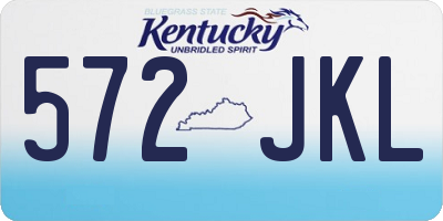 KY license plate 572JKL