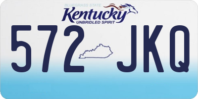 KY license plate 572JKQ