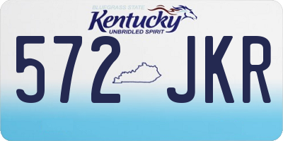 KY license plate 572JKR