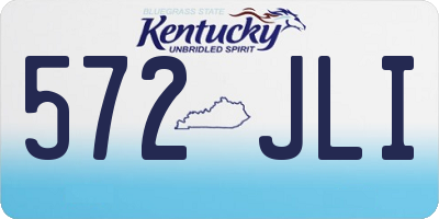 KY license plate 572JLI