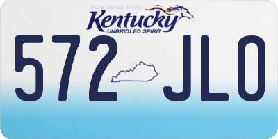 KY license plate 572JLO