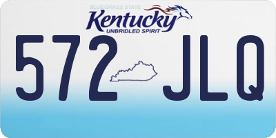 KY license plate 572JLQ