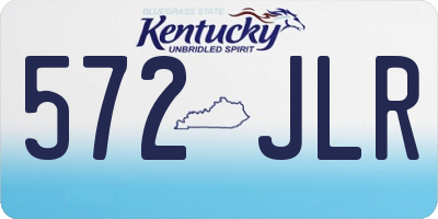 KY license plate 572JLR