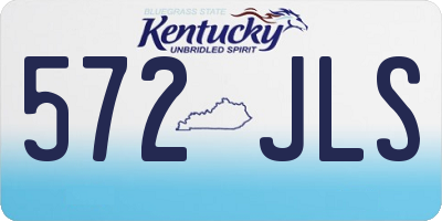 KY license plate 572JLS