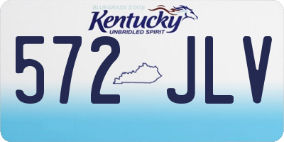 KY license plate 572JLV