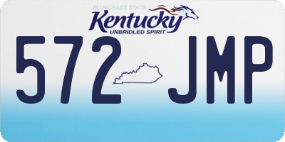 KY license plate 572JMP