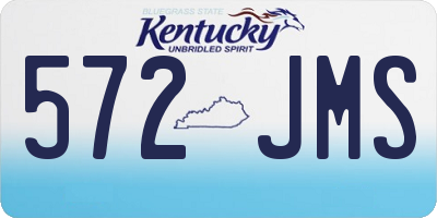 KY license plate 572JMS
