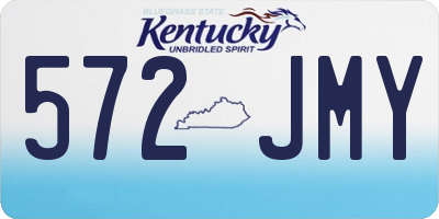 KY license plate 572JMY