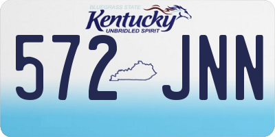 KY license plate 572JNN