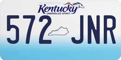 KY license plate 572JNR