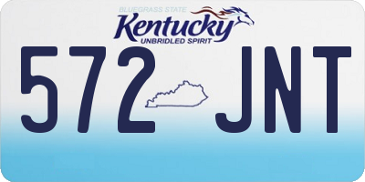 KY license plate 572JNT