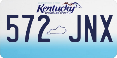 KY license plate 572JNX