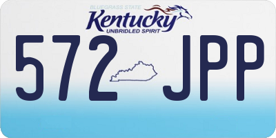 KY license plate 572JPP