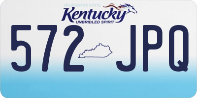 KY license plate 572JPQ