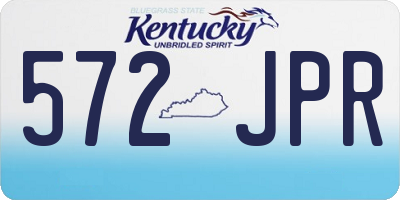 KY license plate 572JPR
