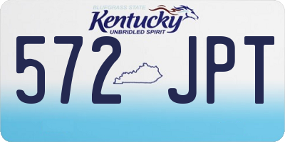 KY license plate 572JPT