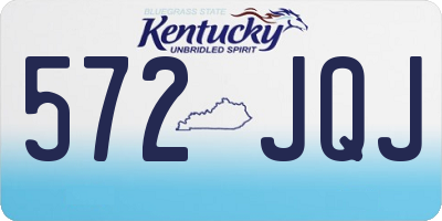 KY license plate 572JQJ