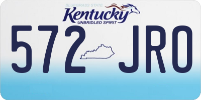 KY license plate 572JRO