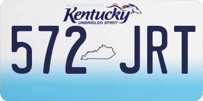 KY license plate 572JRT