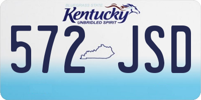 KY license plate 572JSD