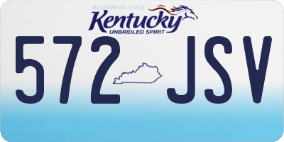 KY license plate 572JSV