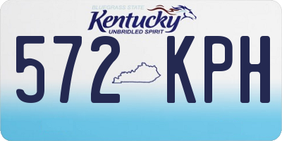 KY license plate 572KPH