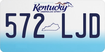 KY license plate 572LJD