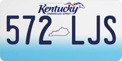 KY license plate 572LJS