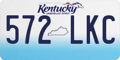 KY license plate 572LKC