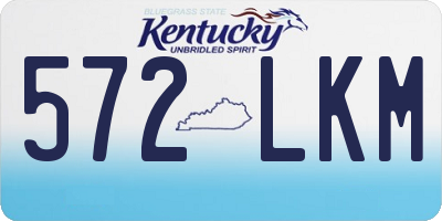 KY license plate 572LKM