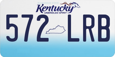 KY license plate 572LRB