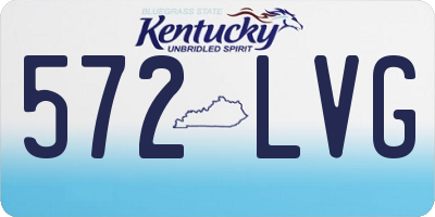 KY license plate 572LVG