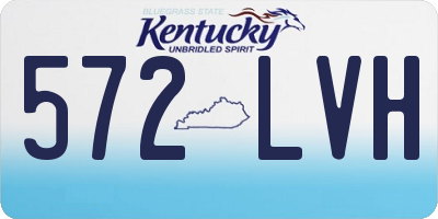 KY license plate 572LVH