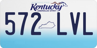 KY license plate 572LVL