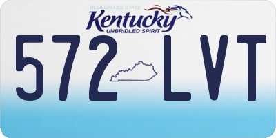 KY license plate 572LVT