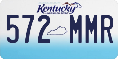 KY license plate 572MMR