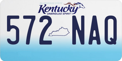 KY license plate 572NAQ