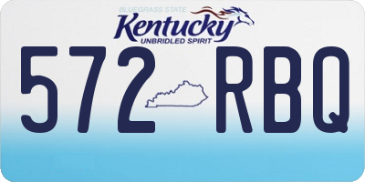KY license plate 572RBQ