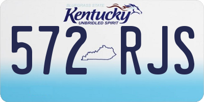 KY license plate 572RJS