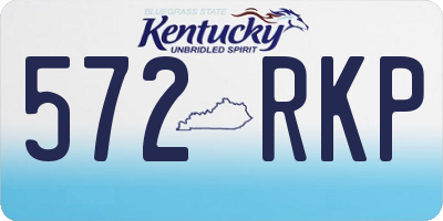 KY license plate 572RKP