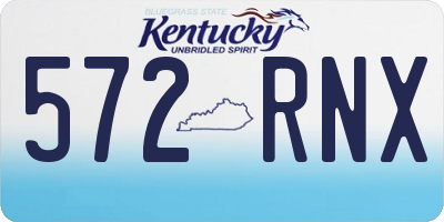 KY license plate 572RNX