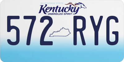 KY license plate 572RYG