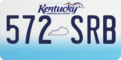 KY license plate 572SRB
