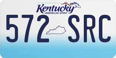 KY license plate 572SRC