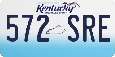 KY license plate 572SRE