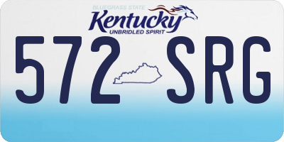 KY license plate 572SRG