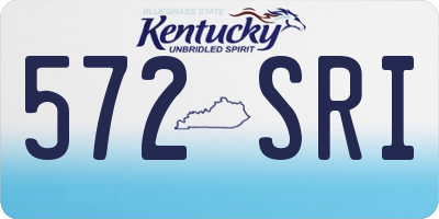 KY license plate 572SRI